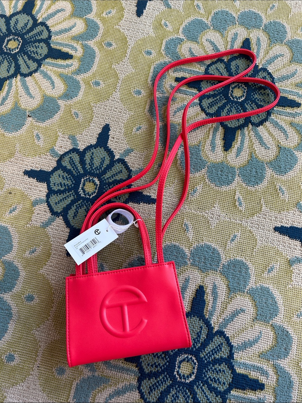 Telfar Mini Crossbody in Vibrant Pink